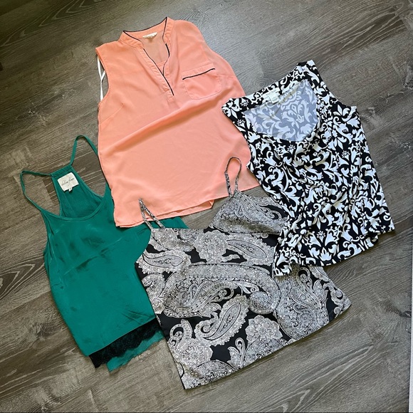 White House Black Market Tops - LOT of 4 tank tops